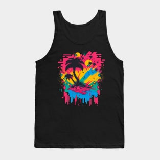 Palm Night Tank Top